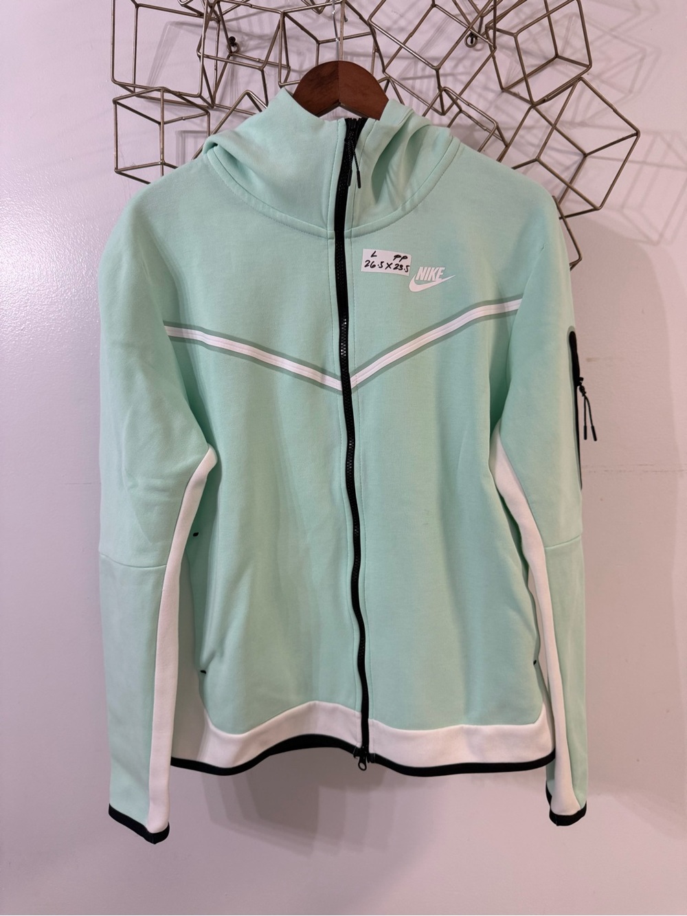 Nike tech men Mint Green Full-Zip Hoodie
